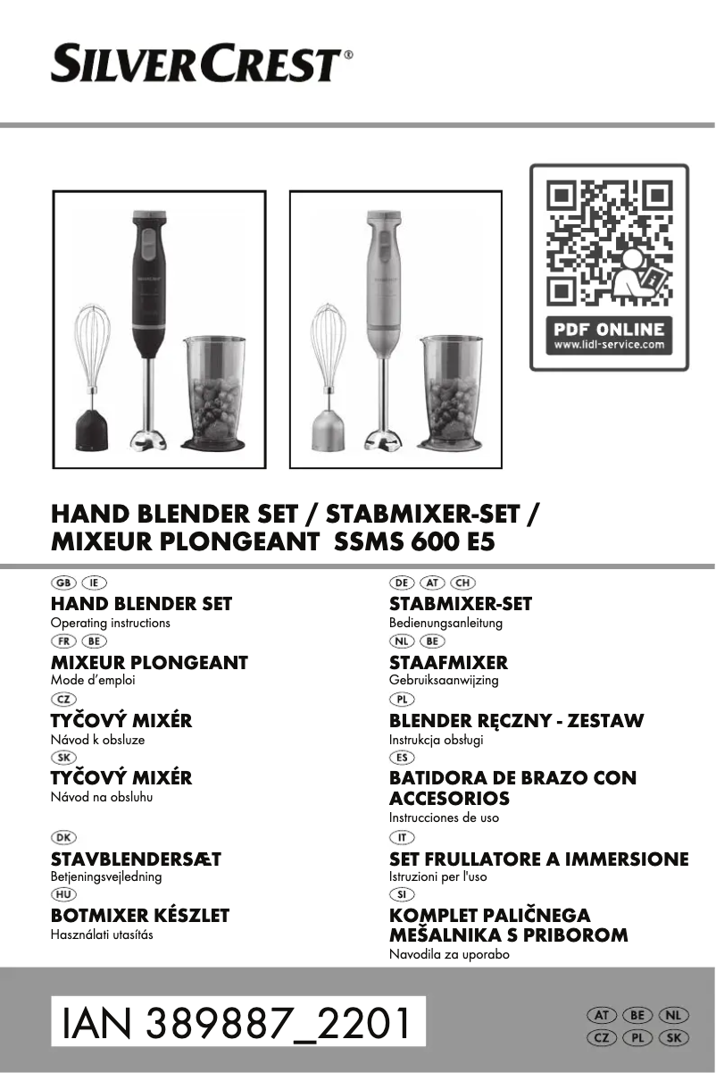 Image de la première page du manuel de l'appareil SSMS 600 D4