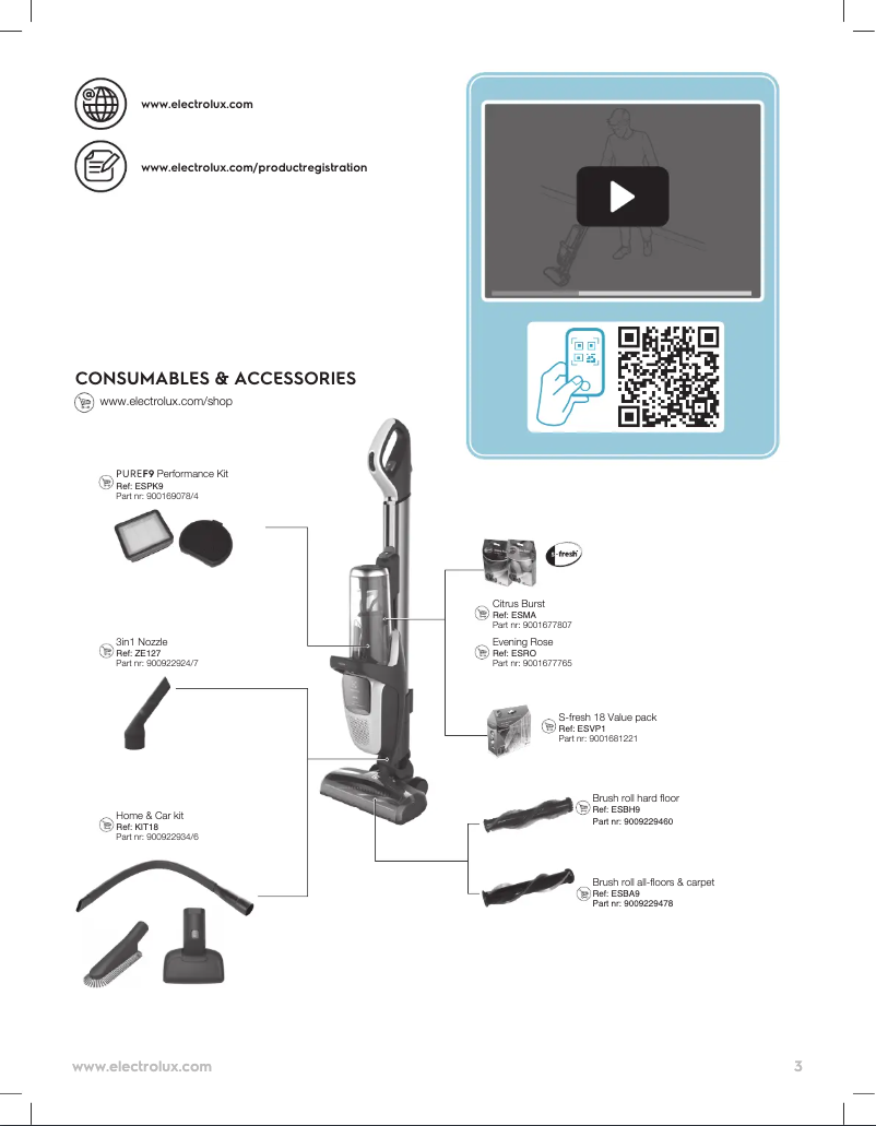 Page n°1 - Manuel utilisateur Electrolux PF91-4IG
