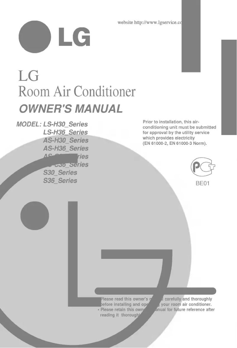 Page n°1 - Manuel utilisateur LG S30LHP
