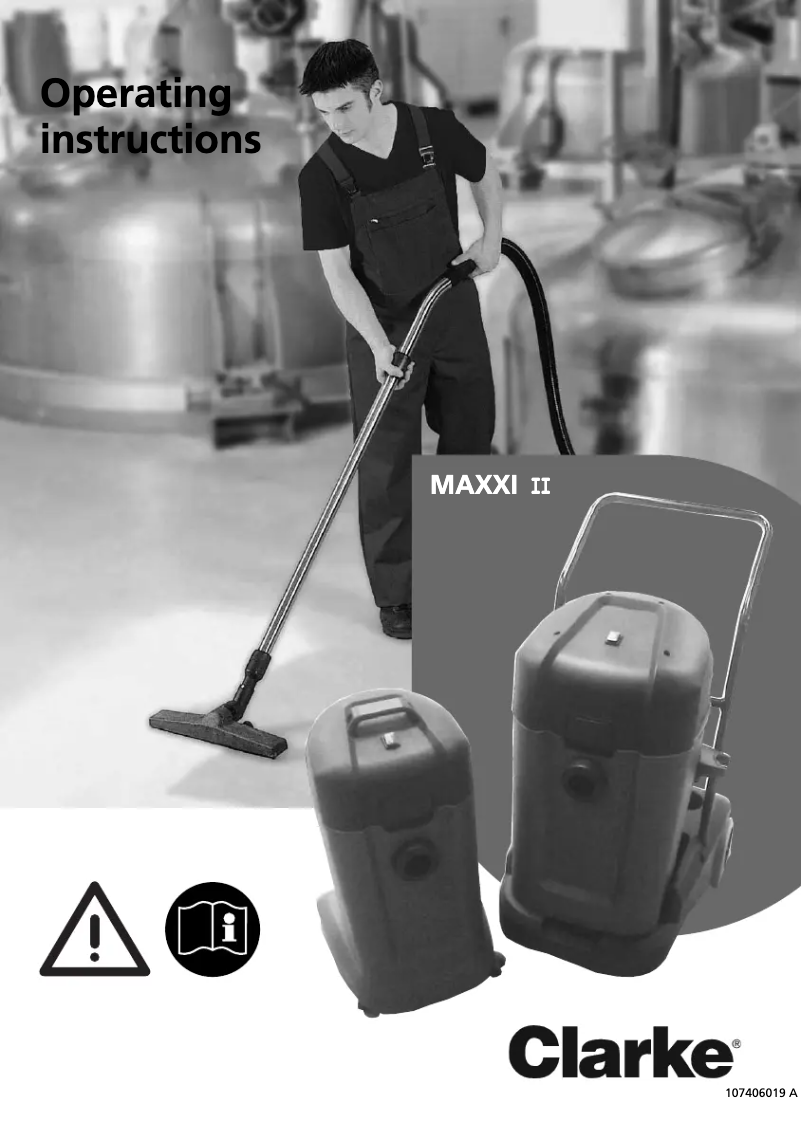 Page 1 de la notice Manuel utilisateur Clarke Maxxi II