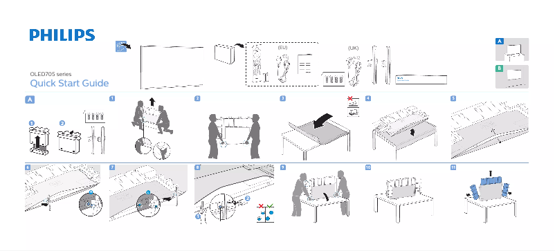 First page image of the manual for 65OLED705
