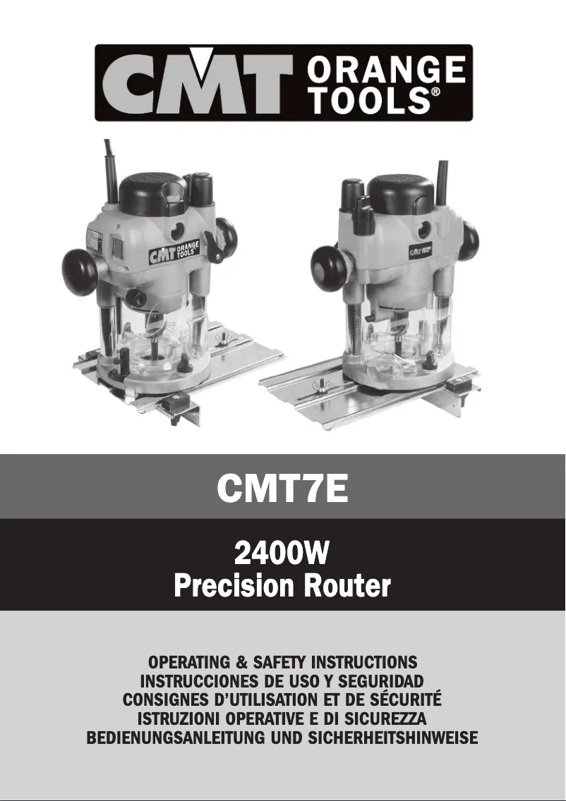 Page n°1 - Manuel utilisateur CMT Orange Tools CMT7E