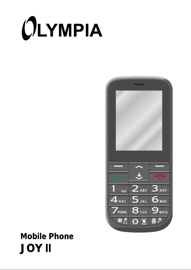 Page 1 de la notice Manuel utilisateur Olympia Joy II