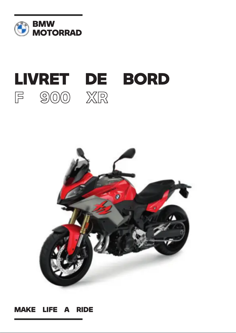 Page 1 of the manual User Manual BMW F 900 XR (2022)