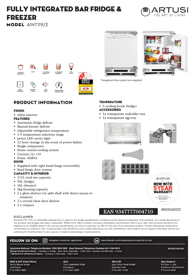 Image de la première page du manuel de l'appareil AINT1192