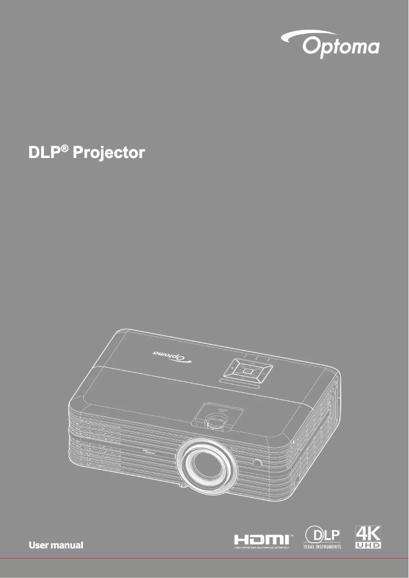 Page 1 de la notice Manuel utilisateur Optoma UHD51ALV