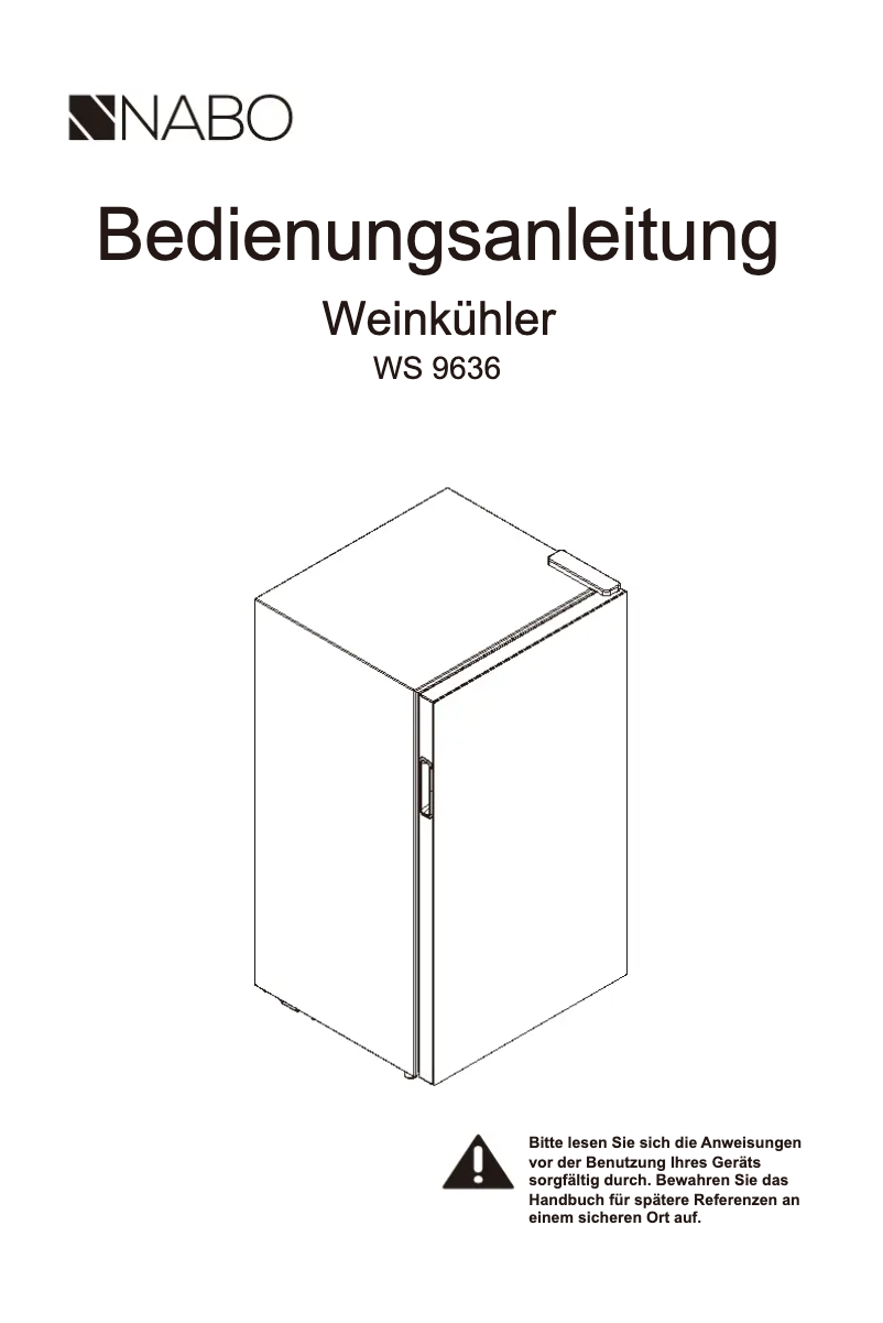 Page 1 de la notice Manuel utilisateur Nabo WS 9636