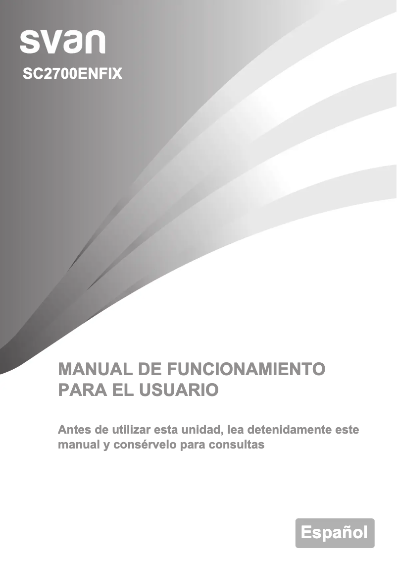 Image de la première page du manuel de l'appareil SC2700ENFIX