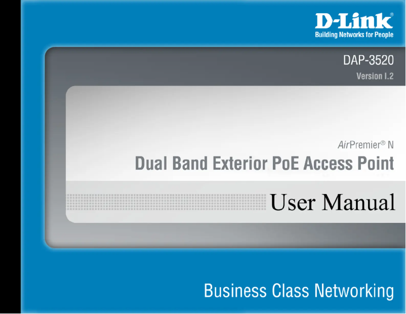 Page n°1 - Manuel utilisateur D-Link DAP-3520