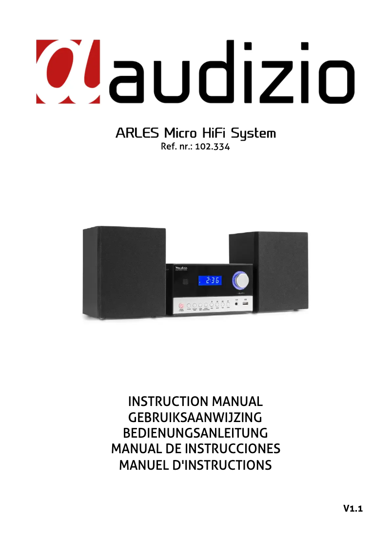 Page n°1 - Manuel utilisateur Audizio Arles