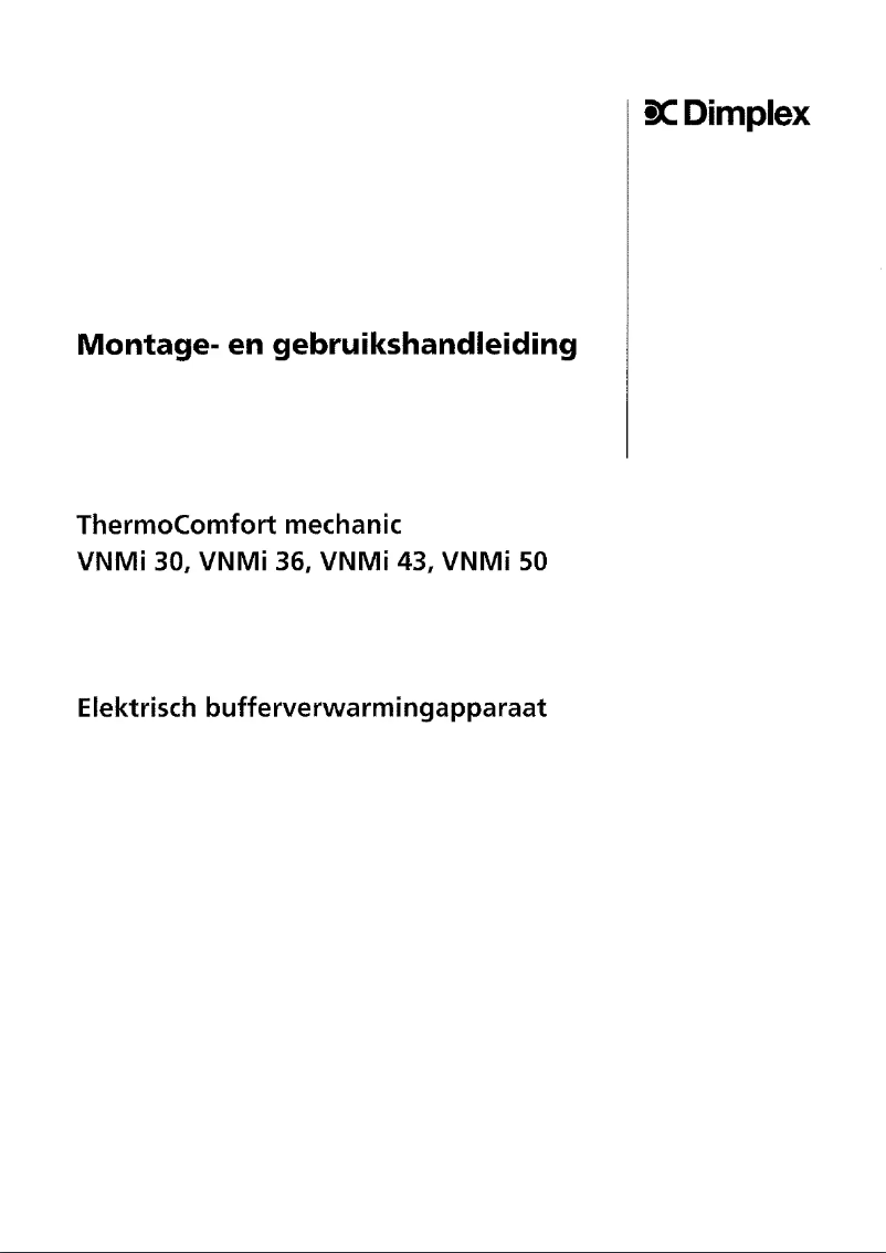 Page 1 de la notice Manuel utilisateur Dimplex VNMi 50