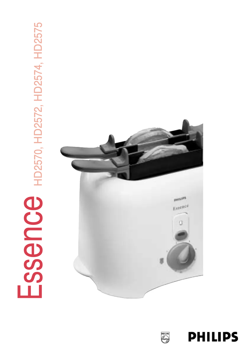 Page 1 de la notice Manuel utilisateur Philips Essence HD2575