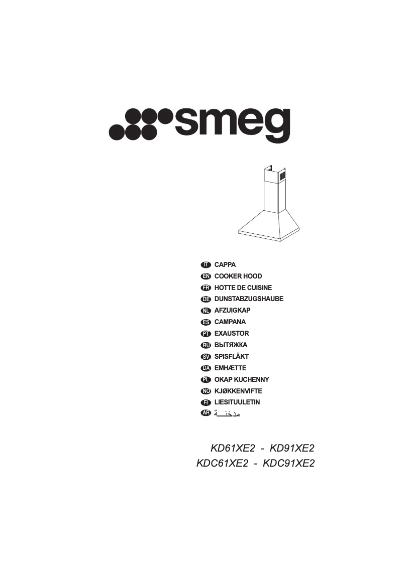 Page 1 de la notice Brochure Smeg KDC91XE2