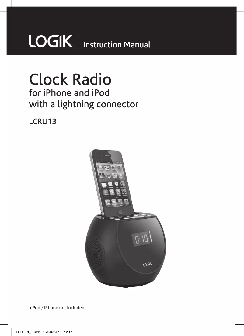 Page 1 de la notice Manuel utilisateur Logik LCRLI13
