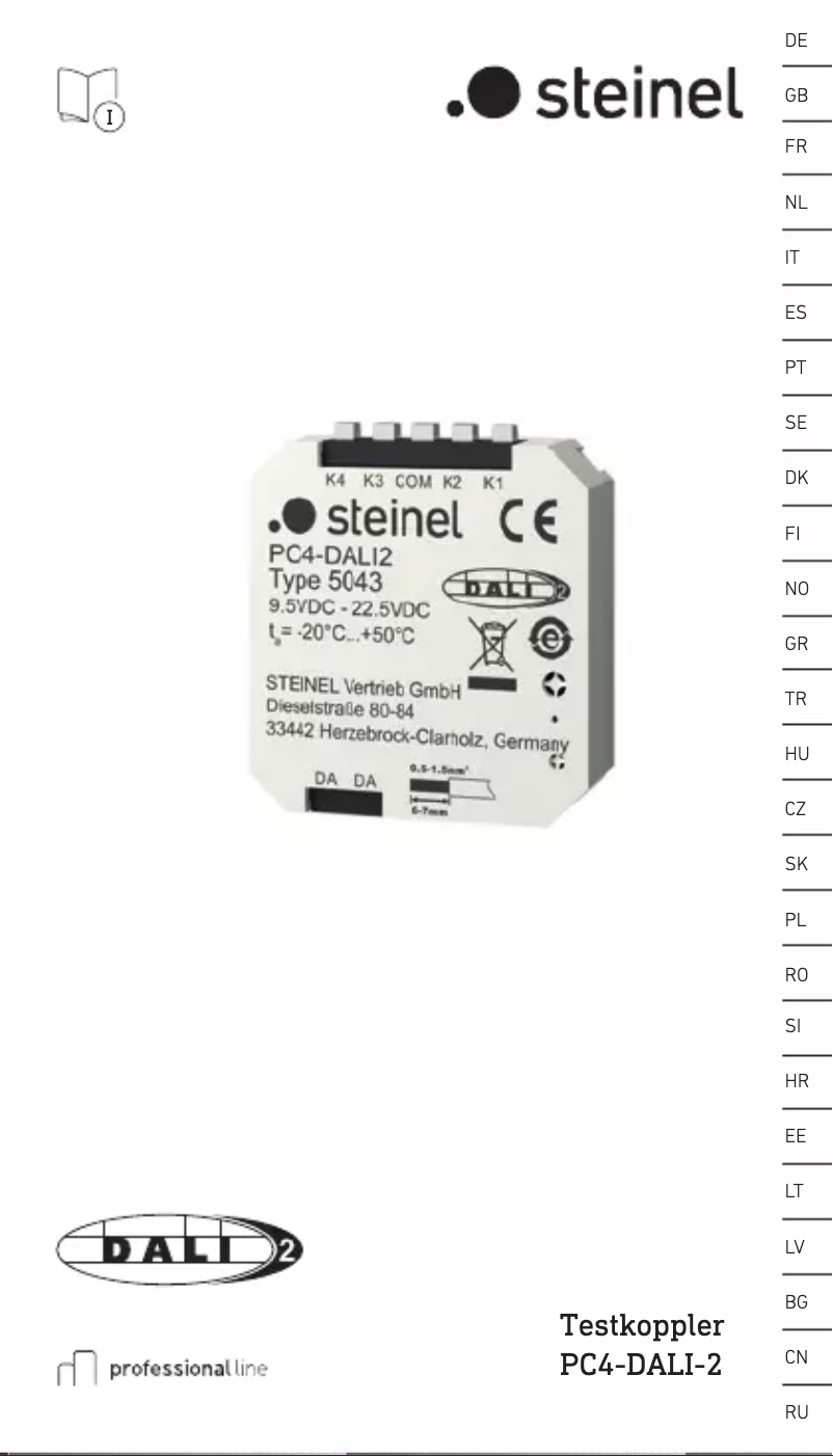 Image de la première page du manuel de l'appareil PC4