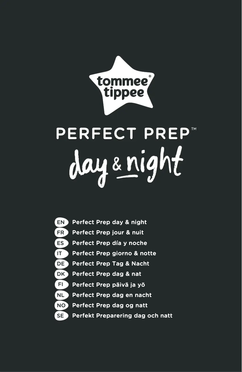 Page 1 de la notice Manuel utilisateur Tommee Tippee Perfect Prep Day & Night