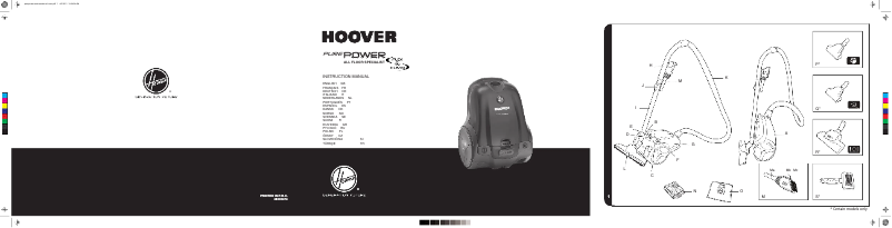 Página 1 del manual Manual de usuario Hoover PurePower TPP2339 011