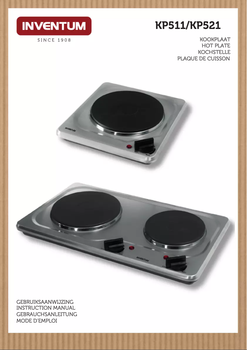 Page 1 de la notice Manuel utilisateur Inventum KP521