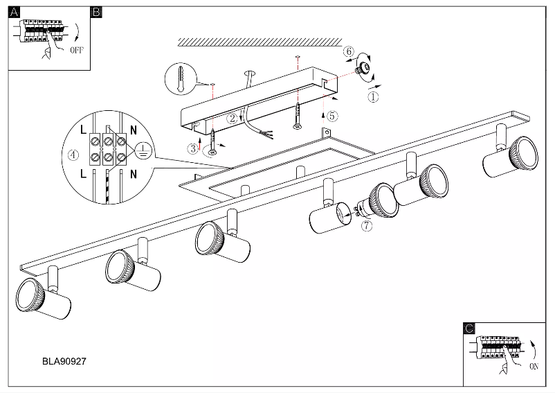 Page 1 de la notice Manuel utilisateur Eglo Rottelo