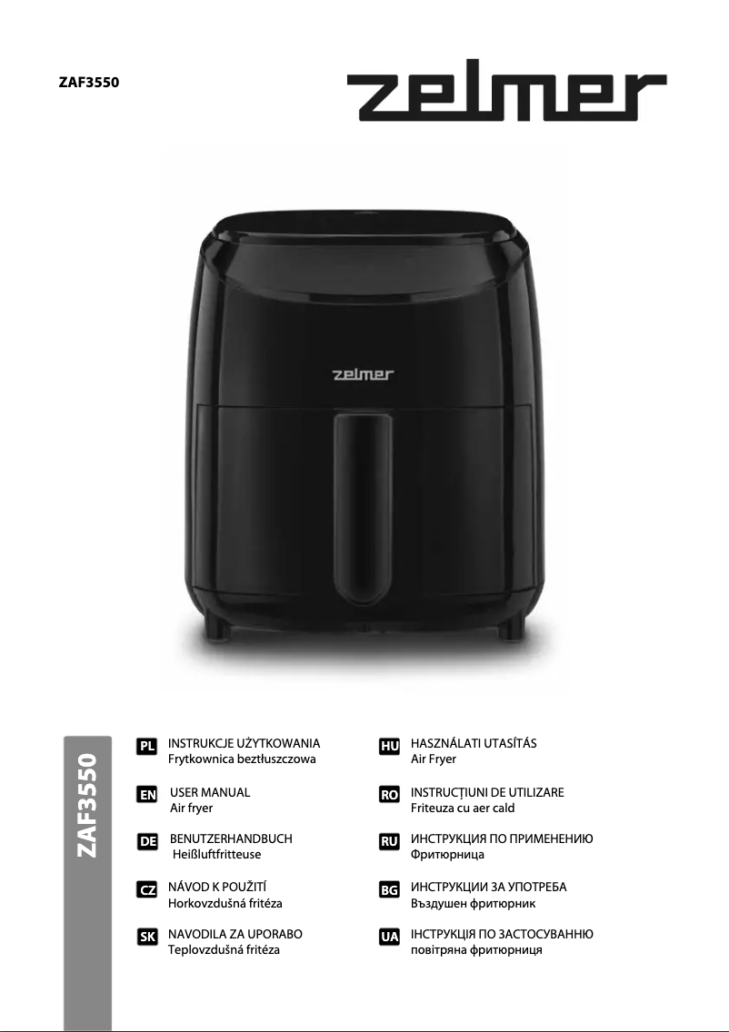 Image de la première page du manuel de l'appareil ZAF3550