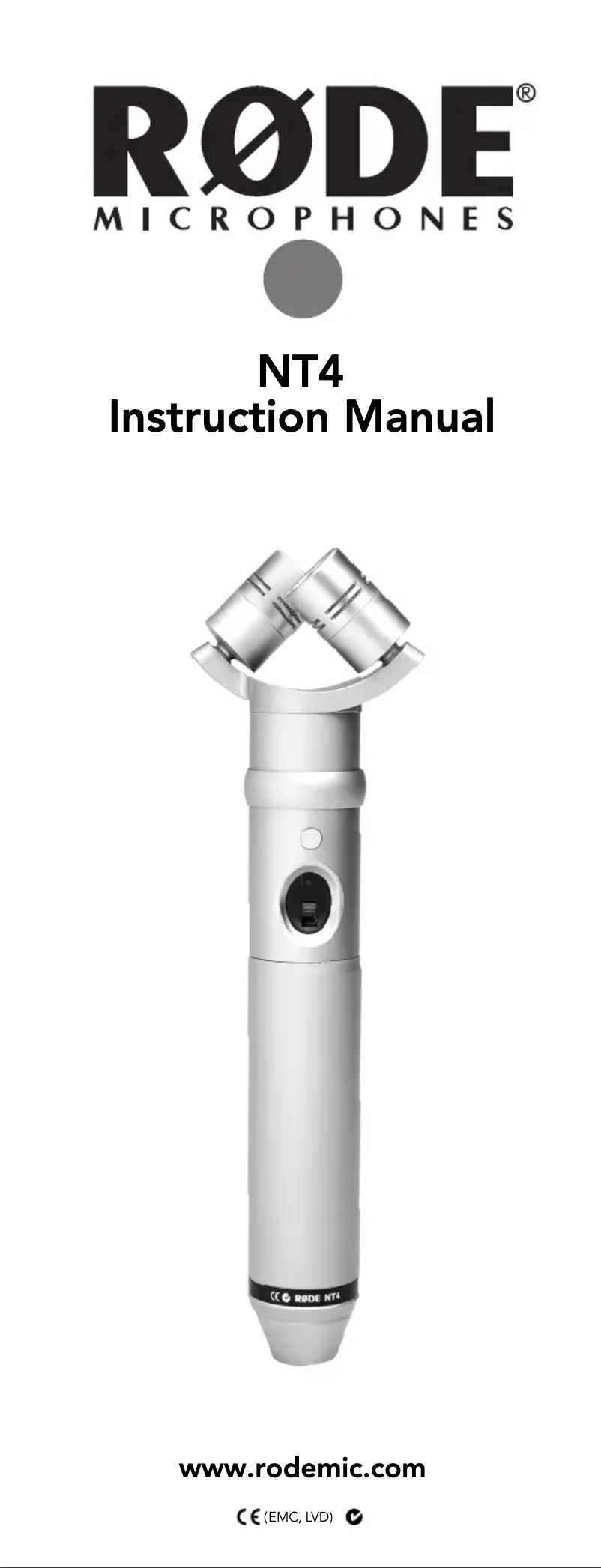 Page n°1 - Manuel utilisateur Røde NT4