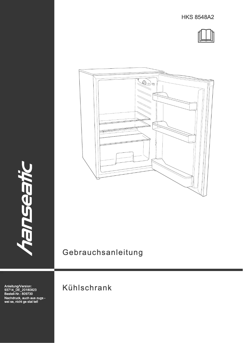 Page 1 de la notice Manuel utilisateur Hanseatic HKS8548A2