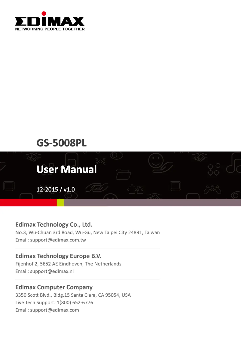Image de la première page du manuel de l'appareil GS-5008PL