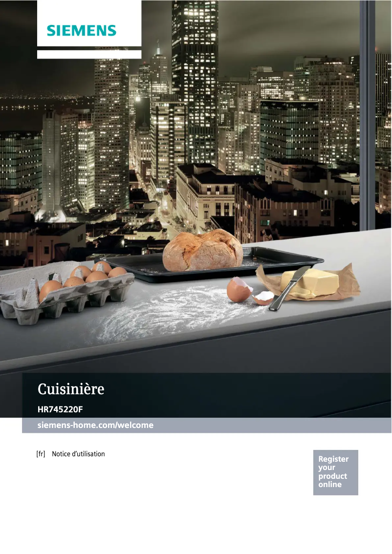 Page n°1 - Manuel utilisateur Siemens HR745220F
