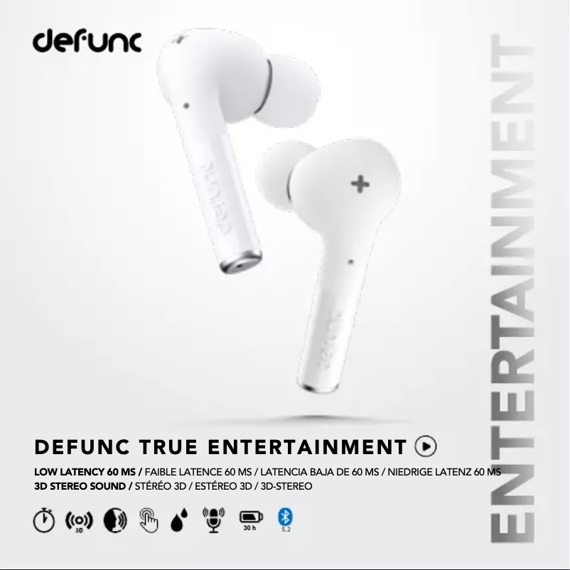 Página 1 del manual Manual de usuario Defunc True Entertainment