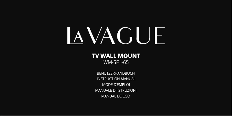 Page n°1 - Manuel utilisateur LA VAGUE WM-SF1-65