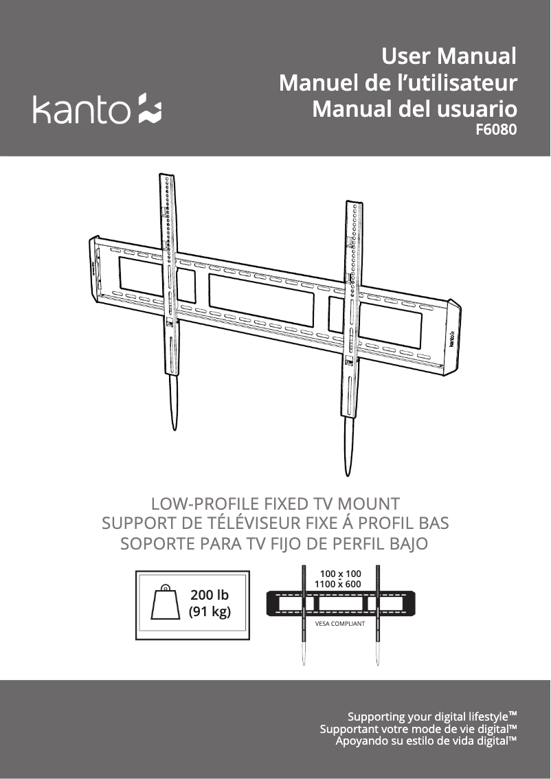 Página 1 del manual Manual de usuario Kanto F6080