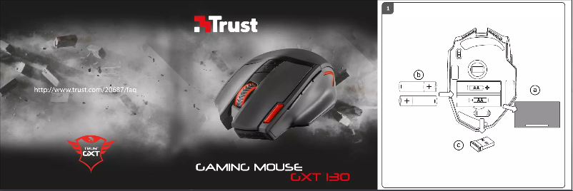 Page 1 de la notice Manuel utilisateur Trust GXT 130 Ranoo