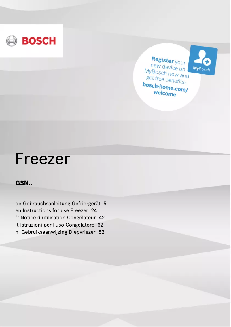 Image de la première page du manuel de l'appareil GSN36VXEP