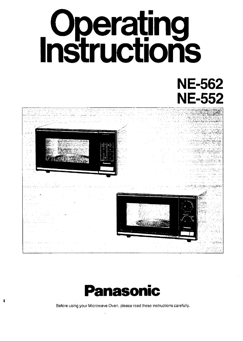 Página 1 del manual Manual de usuario Panasonic NE-562