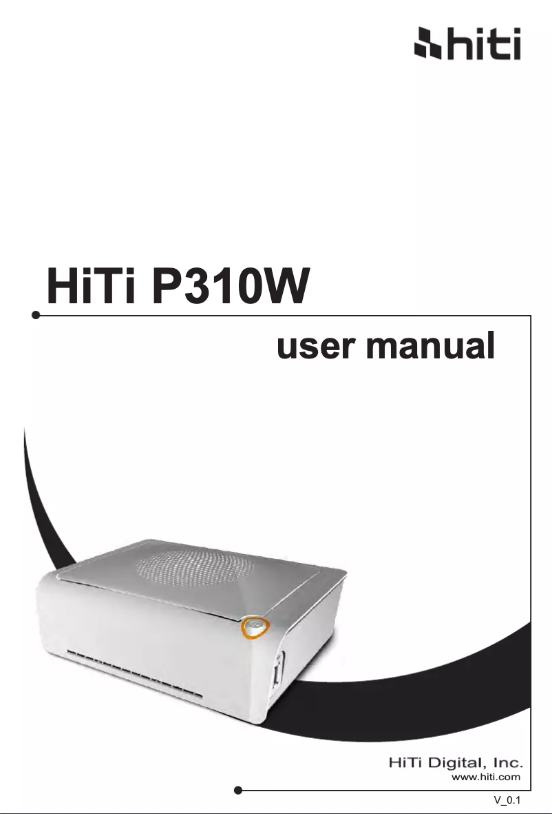 Page n°1 - Manuel utilisateur HiTi P310W