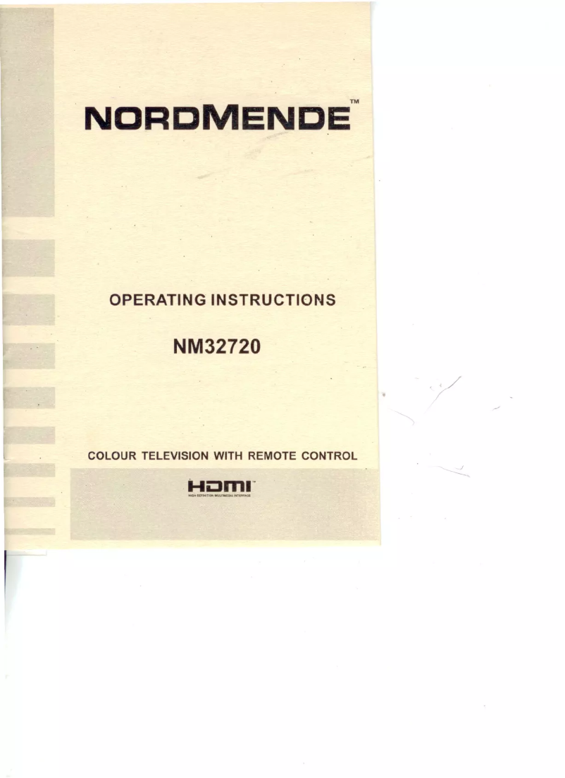 Page n°1 - Manuel utilisateur Nordmende NM32720