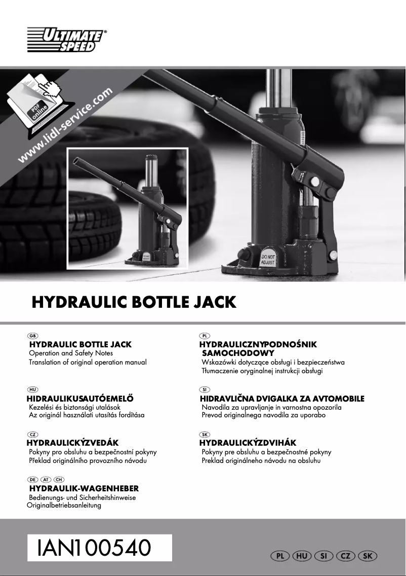 Page 1 de la notice Manuel utilisateur Ultimate Speed IAN 100540