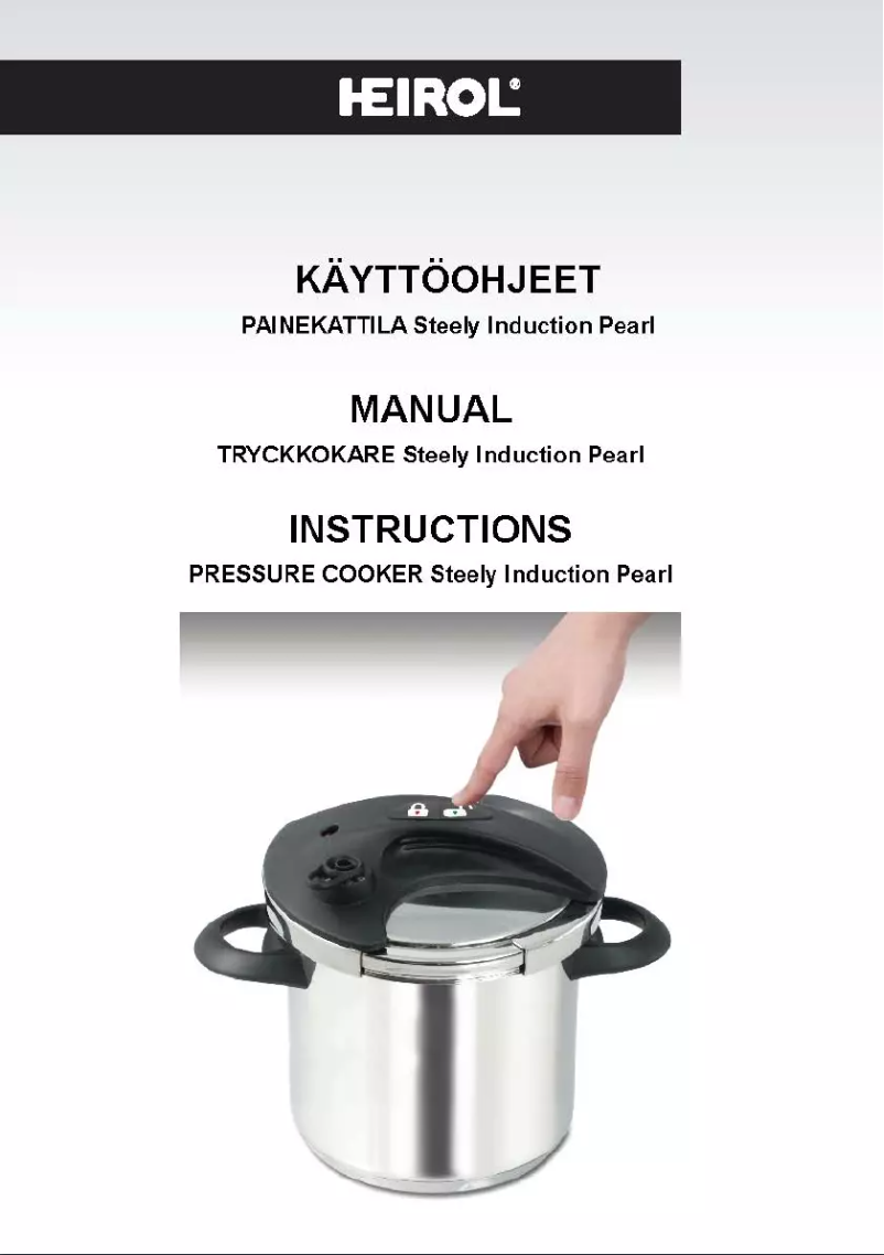 Image de la première page du manuel de l'appareil Steely Induction Pearl