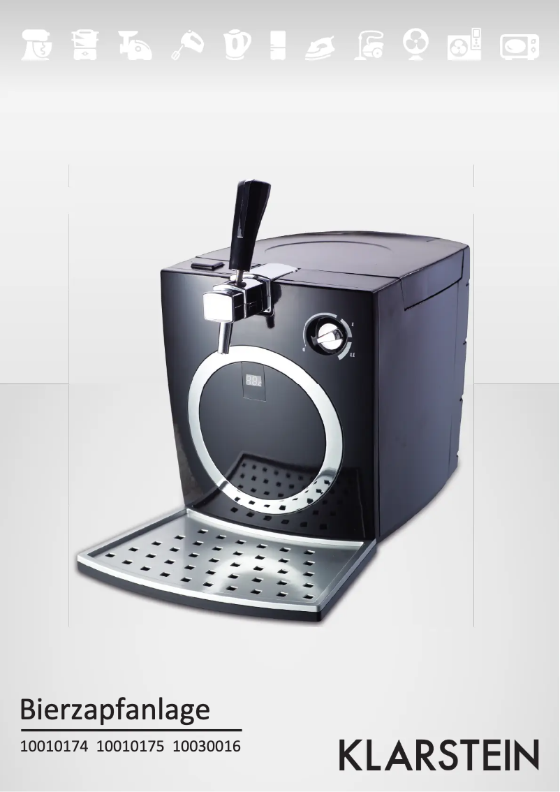 Page 1 de la notice Manuel utilisateur Klarstein 10010175