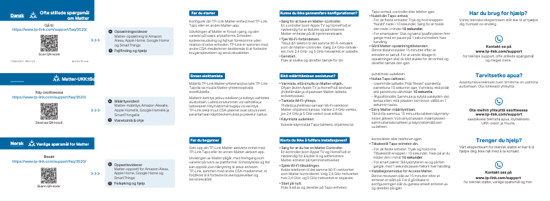 Image de la première page du manuel de l'appareil Tapo P135 KIT