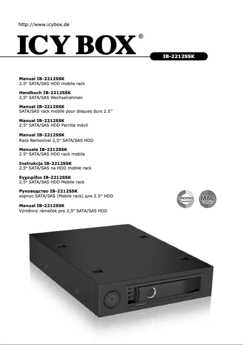 Página 1 del manual Manual de usuario Raidsonic IB-2207ASTS