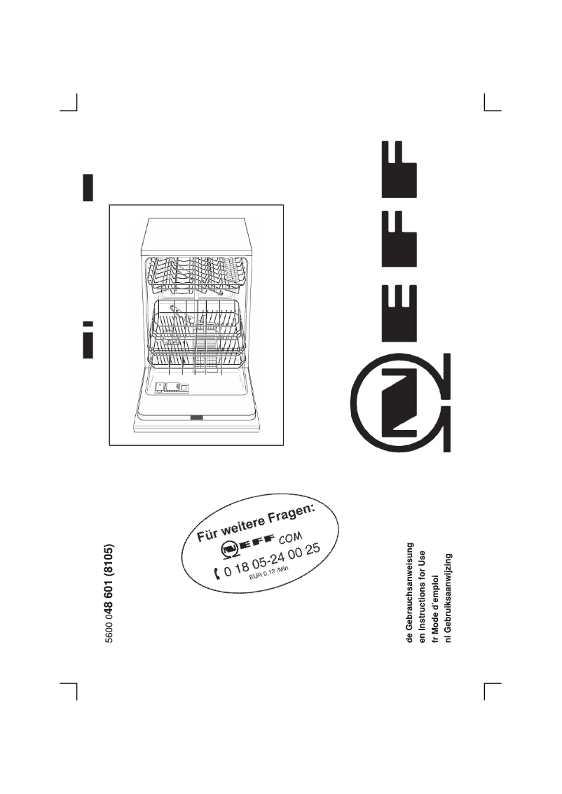 Page n°1 - Manuel utilisateur Neff S5459X1