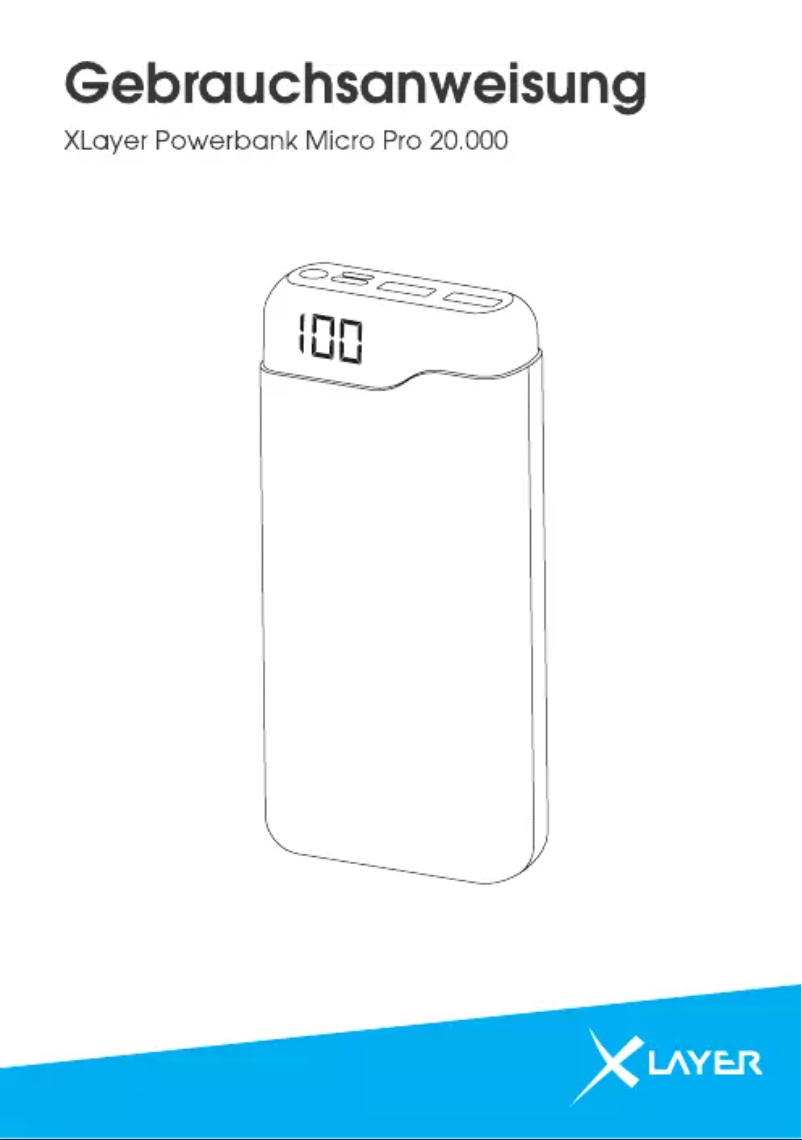 Image de la première page du manuel de l'appareil Powerbank Micro Pro 20.000