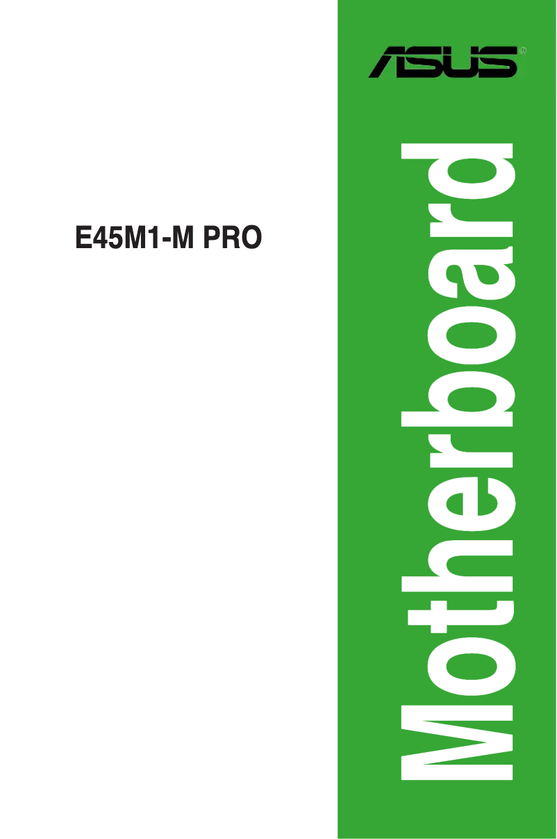 Image de la première page du manuel de l'appareil E45M1-M Pro