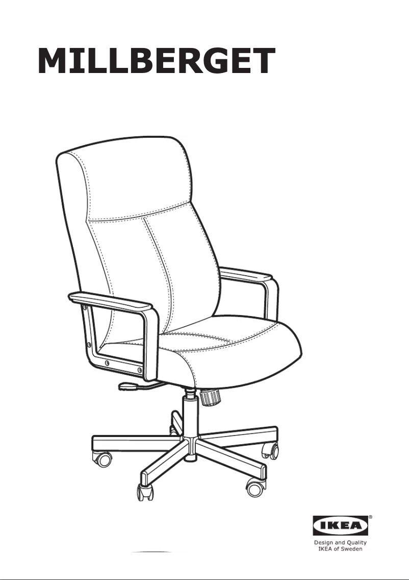 Image de la première page du manuel de l'appareil MILLBERGET