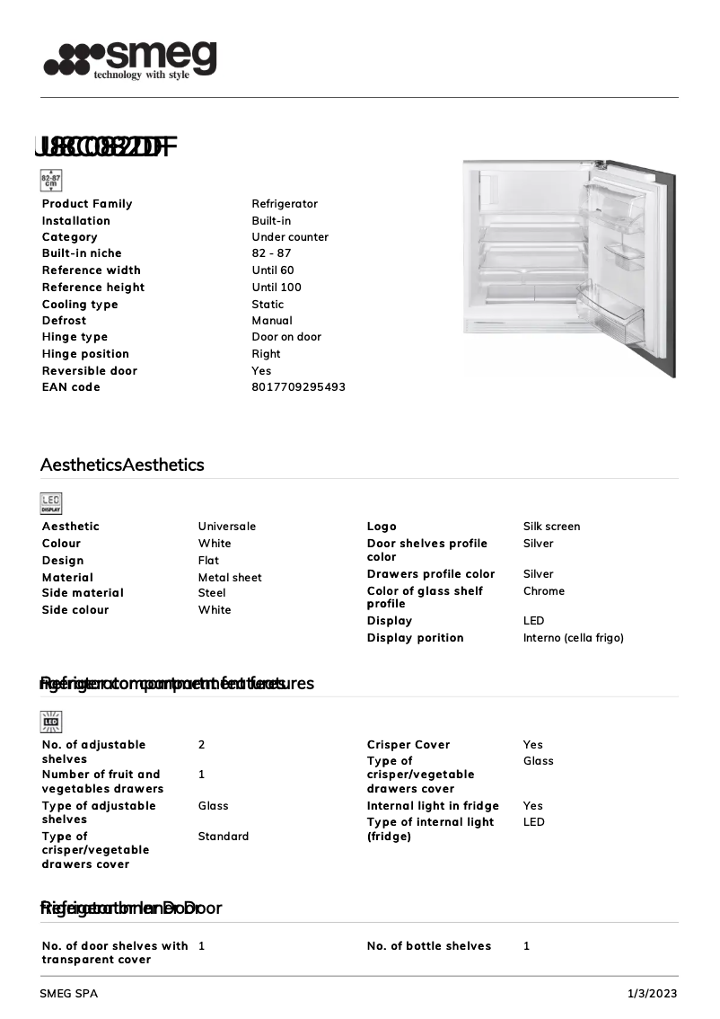 Image de la première page du manuel de l'appareil U8C082DF