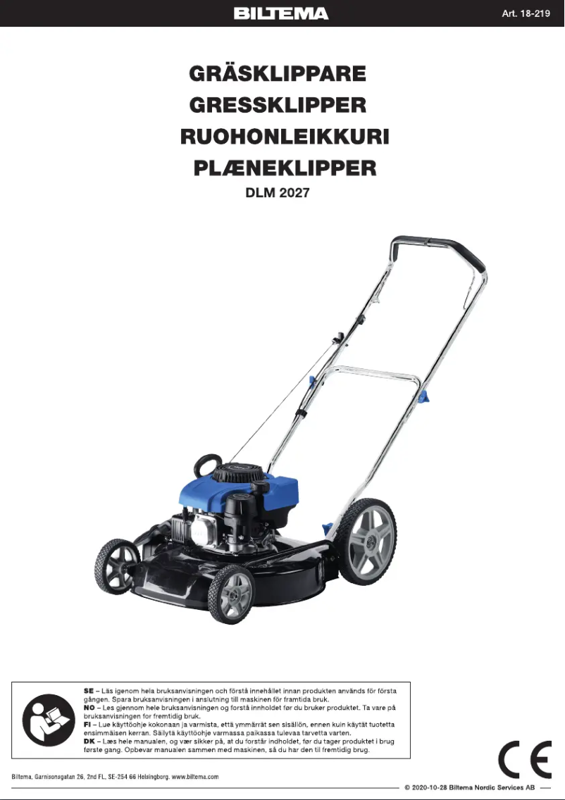 Page 1 de la notice Manuel utilisateur Biltema DLM 2027