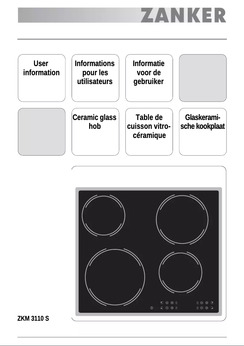Page n°1 - Manuel utilisateur Zanker ZKM3110S