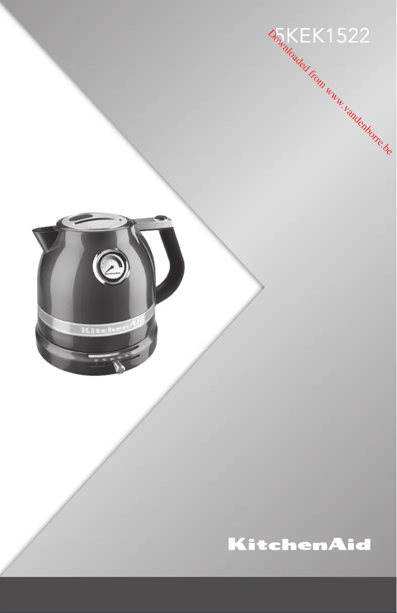 Page 1 de la notice Manuel utilisateur KitchenAid 5KEK1522