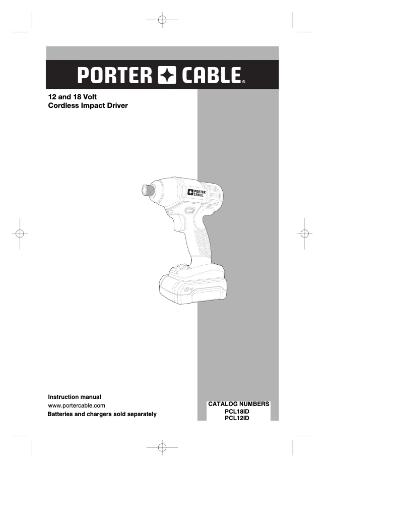 Image de la première page du manuel de l'appareil PCL18IDK2
